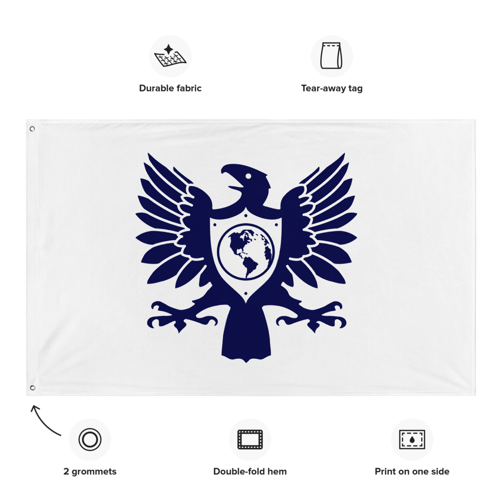 Eagle Flag - White