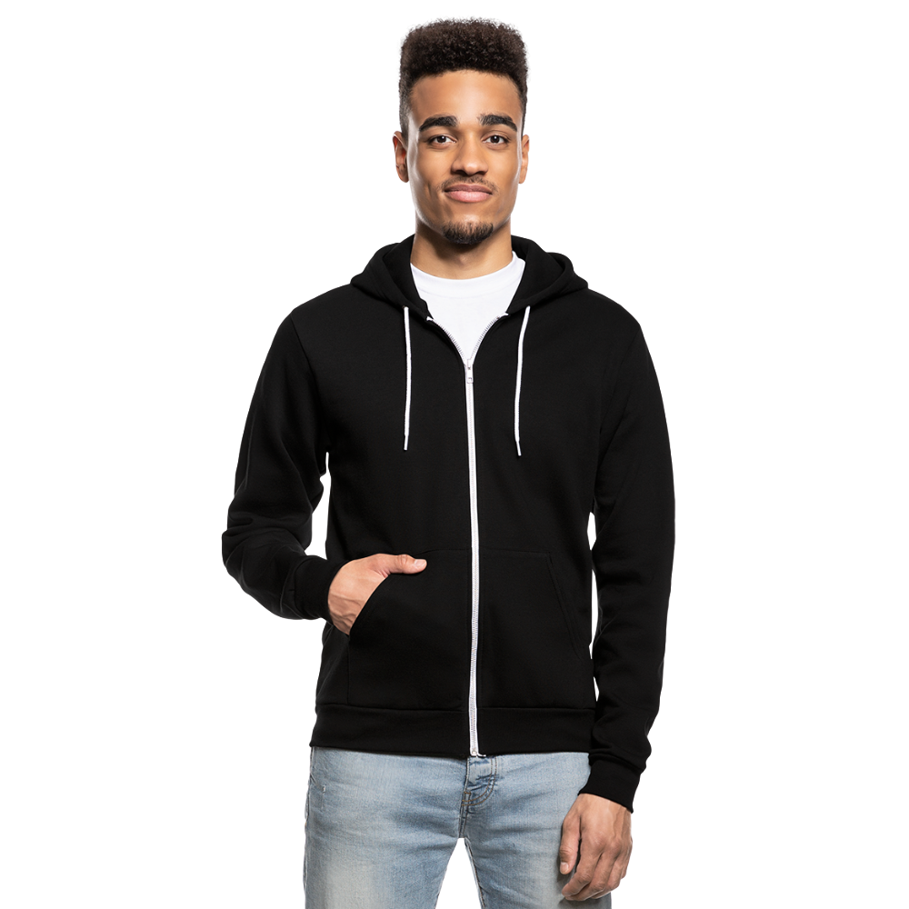 GIN Unisex Fleece Zip Hoodie - black